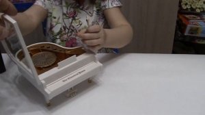 Видеообзор на Музыкальную шкатулку Рояль с танцующей балериной