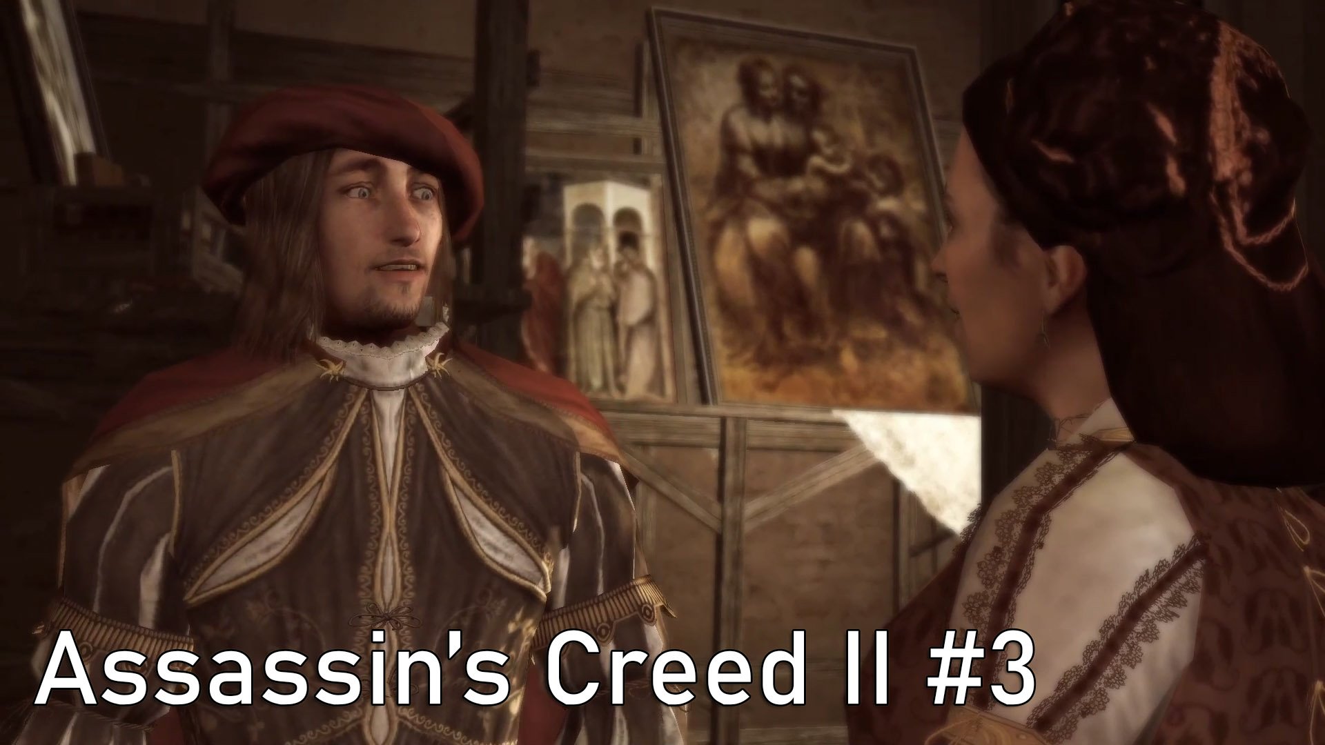 Знакомство с Леонардо. Помощь матери.Assassin’s Creed II #3.