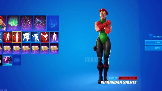Cammy Skin All Edit Styles Showcase - Fortnite X Street Fighter Skins смотреть онлайн