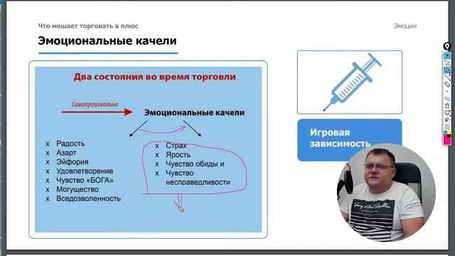 Эмоции в торговле: что мешает торговать в плюс? | Алексей Мещеряков смотреть онлайн
