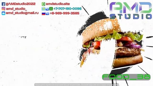 Заказать видеоролик для рекламы кафе или ресторана. Видеоменю для кафе. (FOOD_38)