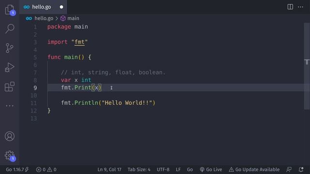 Go (GoLang) Tutorial-1: How to use Types, Var and Const. #coding #programming #golang #tutorial