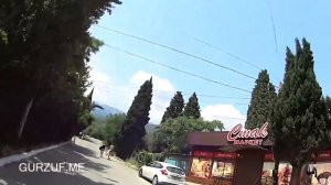 На скутере по улицам Гурзуфа : От Подвойского до Берекета : Крым