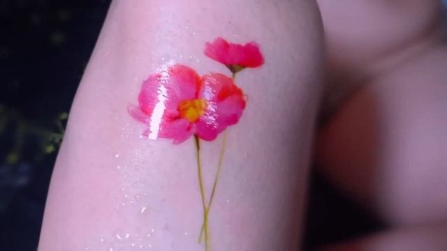 Temporary Flower Tattoo Beautiful Flowers