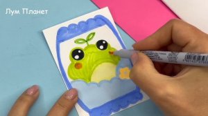 DIY СКВИШИ Блокнотик из бумаги | Всего 2 листа! Канцелярия своими руками