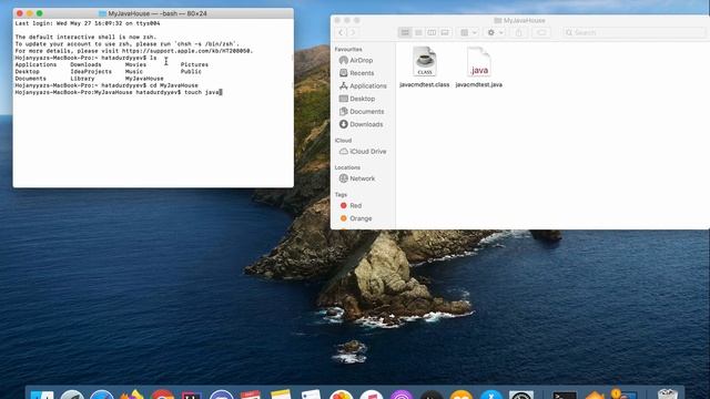 How to create Java file by using Terminal on MacOS. смотреть онлайн