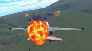 Flew Out Of The TORNADO - All Systems Failed! Airplane Crashes - Besiege plane crash