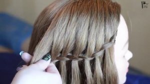 Французский водопад. Простая прическа на любую длину волос