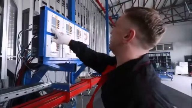 Новая автоматическая линия порошковой покраски РОНСОН смотреть онлайн