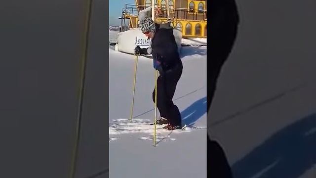 Горные лыжи обучение продолжение,   Skiing training