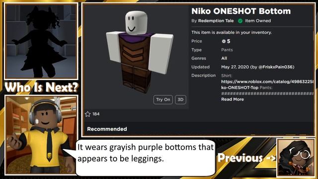 How to make Niko in Roblox смотреть онлайн