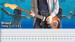 (TAB) Top 10 Nirvana Riffs Guitar Cover with Tabs