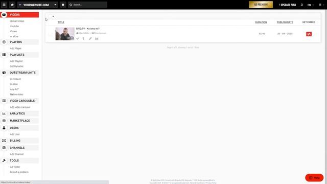 Where do I get the embed code for the player | Brid.TV смотреть онлайн