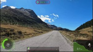 30 minute Indoor Cycling Workout Passo Stalle Austria to Italy Alps Garmin 4K Video1080p