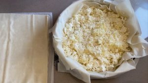 Слоенный Пирог с сыром из теста Фило/ Phyllo(Filo) dough Cheese Pie