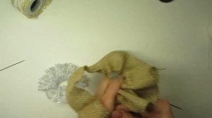 Из мешковины своими руками - Цветок. Элементы декора. Урок 15