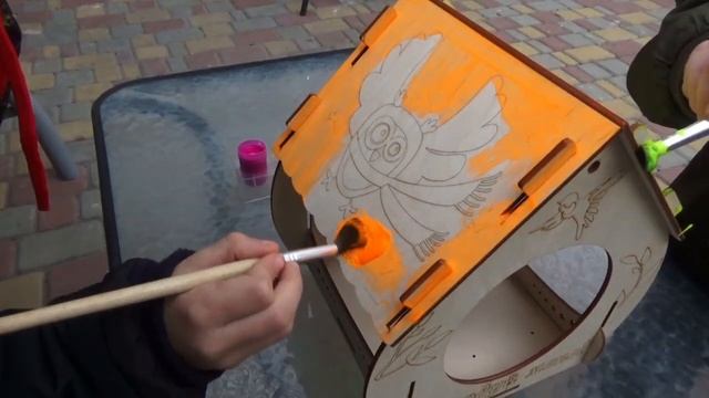 Кормушка для птиц своими руками с Кириллом и Егором birds house DIY