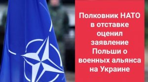 Полковник НАТО в отставке оценил заявление Польши о военных альянса на Украине