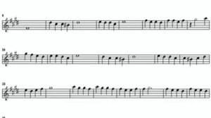 Восточная.  Саксофон-Альт.  Ноты. Минус