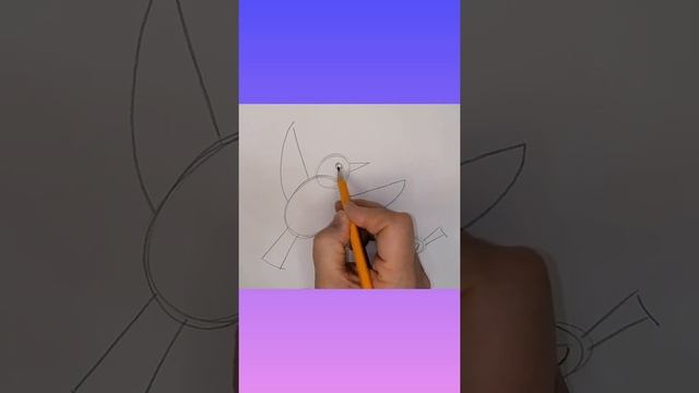 Рисуем птиц. Построение. 1часть. Рекомендуется возрастной группе 4-10лет. смотреть онлайн
