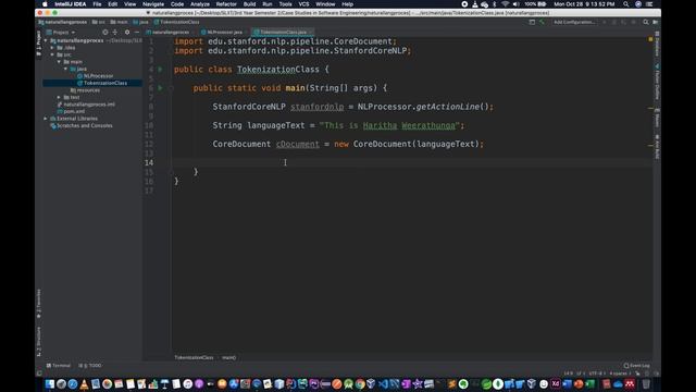Natural Language Processing in Sinhala - Part 2  - Tokenization Class