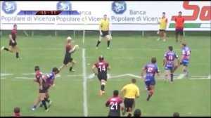 Tbilisi Caucasians simple loop set piece try vs Rovigo 2014