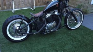 Honda Shadow VT 600 C Bobber - Custom exhaust GREAT SOUND