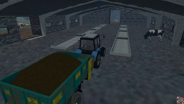 FS2015 - Один российский край - 125 - ячмень на товарный склад, кормосмесь и молоко смотреть онлайн