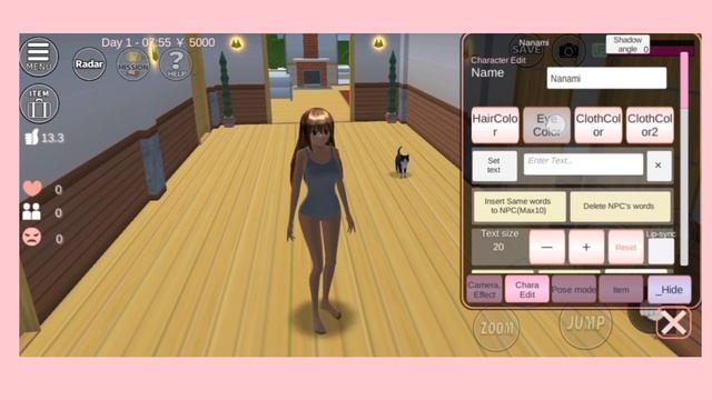 Как изменить цвет кожи в Sakura School Simulator ??♀️