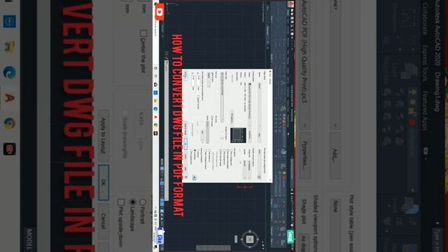 How to convert DWG File in PDF Format| DWG to PDF|