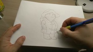 Рисуем Медведя Паддингтона/Как нарисовать Paddington