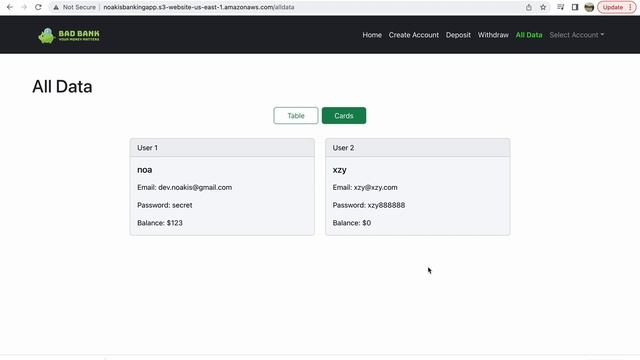 Banking Application for Bad Bank смотреть онлайн