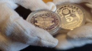 Ценные серебряные монеты 3 и 5 сомони Таджикистана из коллекции ИП. Современный клад в вашем доме