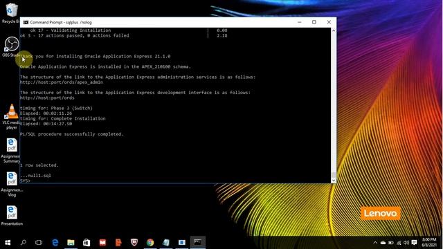 How to Install Oracle APEX 21.1 | DB 18c [Pluggable] | Executive | Windows 10
