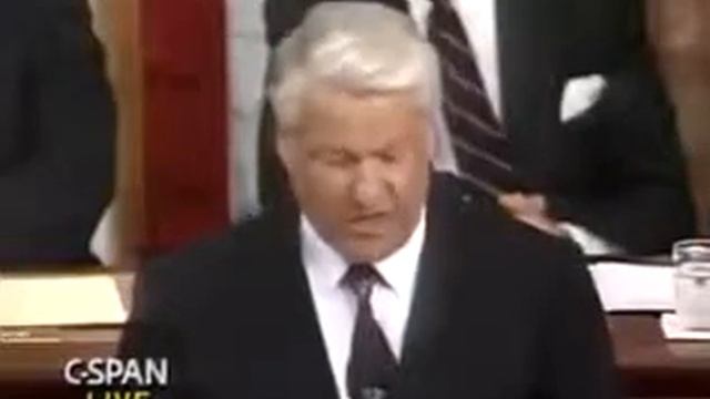Ельцин. Выступление Бориса Ельцин. 1992 конгресс сша