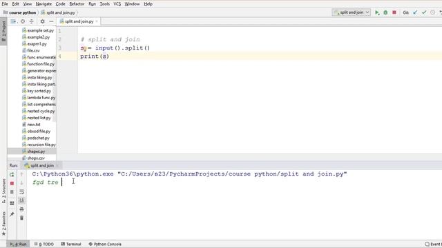 Метод split и метод join Python смотреть онлайн