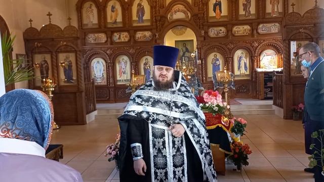 Иерей Павел Курганов. Проповедь после выноса Плащаницы Спасителя