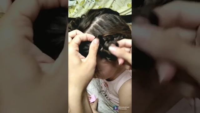 Бантики из волос) #детисчастье #дети #детицветыжизни #волосы #красота#косички #прически#прическавса