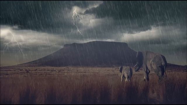 Шум Дождя и Мощная Гроза, THUNDERSTORM AND RAIN   Звуки Грома и Молнии  Звуки дождя