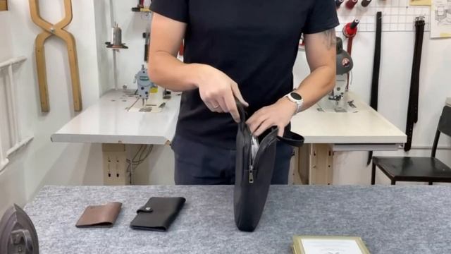 Сумка для ноутбука из натуральной кожи смотреть онлайн