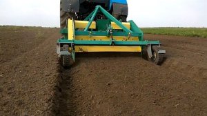 Нарезка гряд под пекинскую капусту грядообразователем ГП-1,4 (7 лет в эксплуатации)