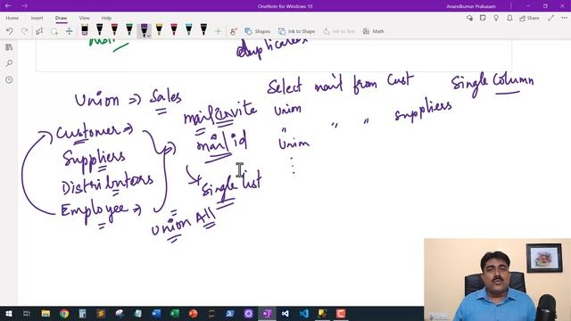 (Tamil) 18 SQL Union, Intersect and Except - Demo