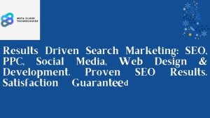 Results Driven Search Marketing SEO, PPC, Social Media, Web Design & Development  Proven SEO Result