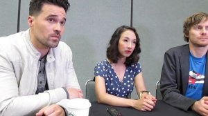 Brett Dalton, Maurissa Tancharoen, & Jed Whedon for Agents of SHIELD at Wondercon 2017