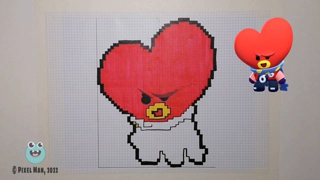 ЭДГАР ТАТА | Как нарисовать Эдгара Тата по клеточкам | Бравл Старс | Пиксель Мен смотреть онлайн