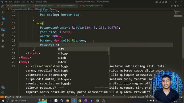 Centering a div with margin auto | CSS Tutorials for Beginners | #webdevelopment #html #css