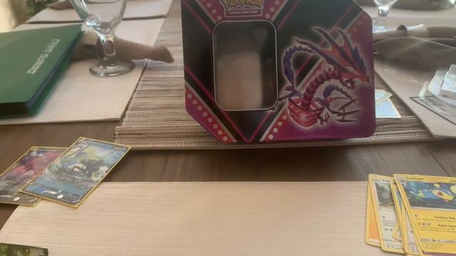 Eternatus V Pokémon card tin opening смотреть онлайн