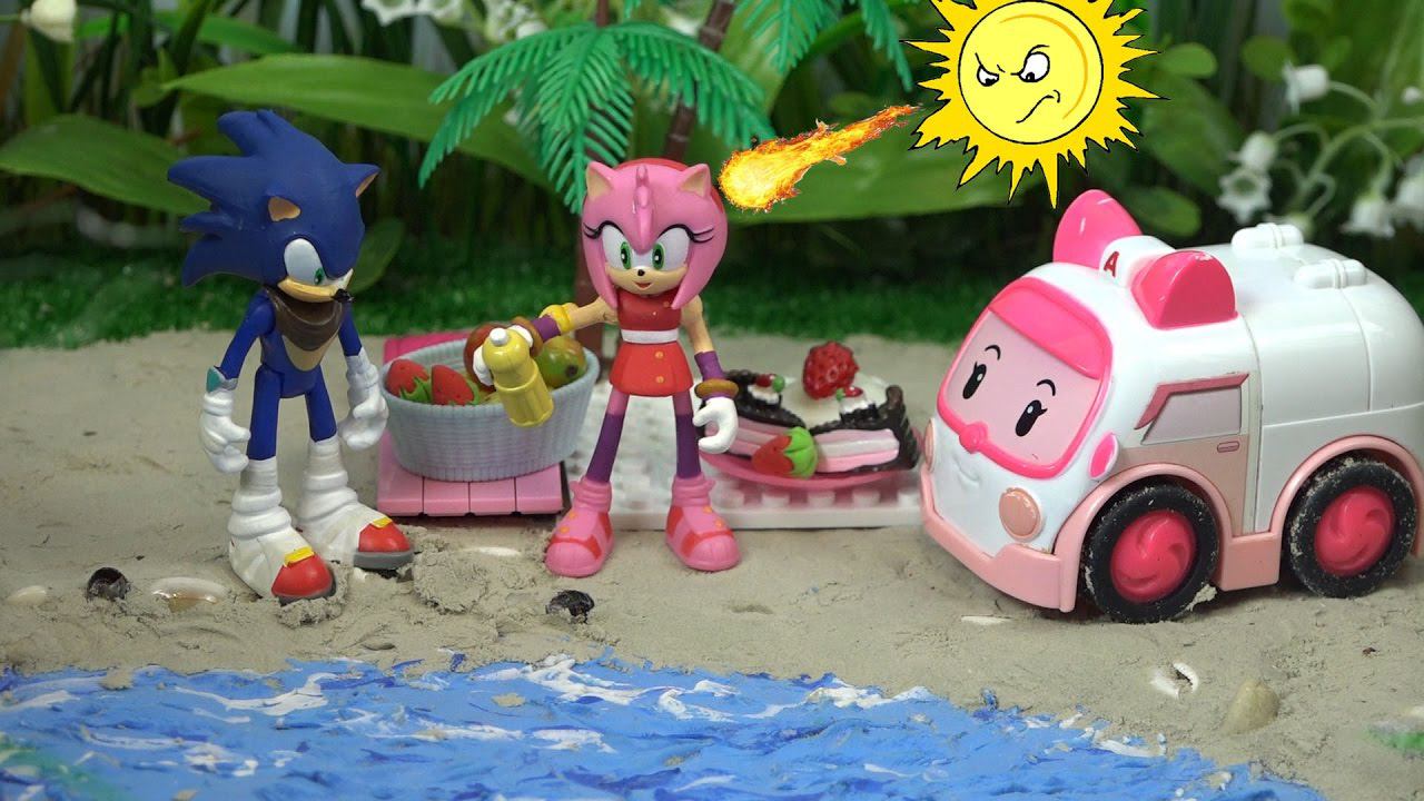 Подруга Соник Бум получила солнечный удар. Мультик с игрушками смотреть онлайн