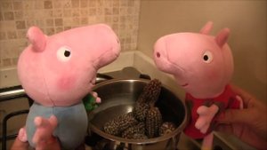 Эксперименты с черной кукурузой. Готовим с Джорджем. Попкорн - рецепт Свинки Пеппы.