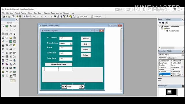 tutorial menghubungkan VB dengan Ms.ACCES full part!! tutorial VB!!! смотреть онлайн